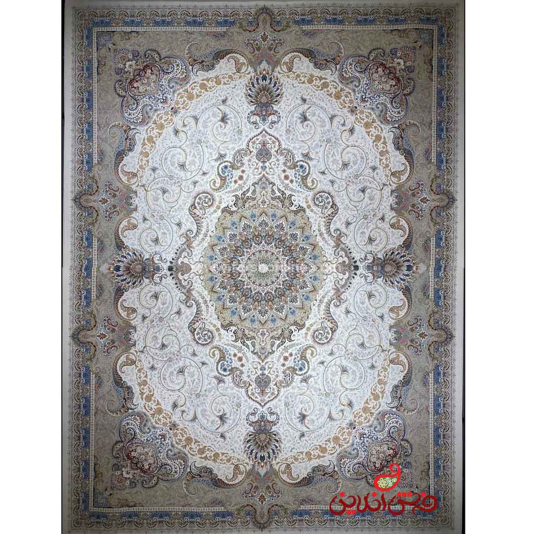 فرش ماشینی شاهکار صفویه 5500 کرم
