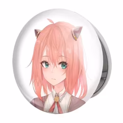 آینه جیبی خندالو طرح انیا انیمه اسپای ایکس فمیلی Spy X Family مدل تاشو کد 22184