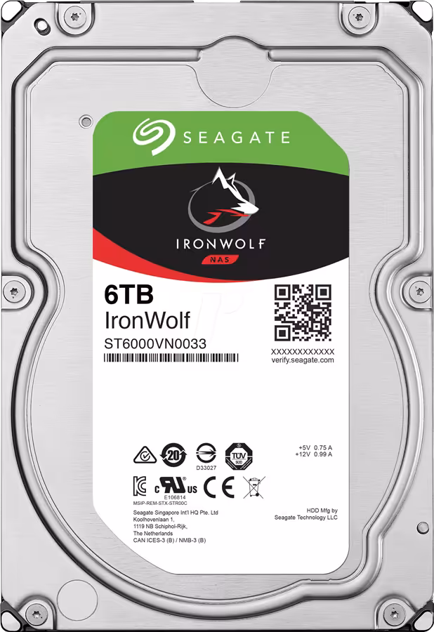 هارد دیسک سیگیت مدل آیرون ولف ST6000VN0033 با ظرفیت 6 ترابایت