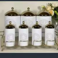 پاسماوری 7 پارچ استیل سام ست استند دار