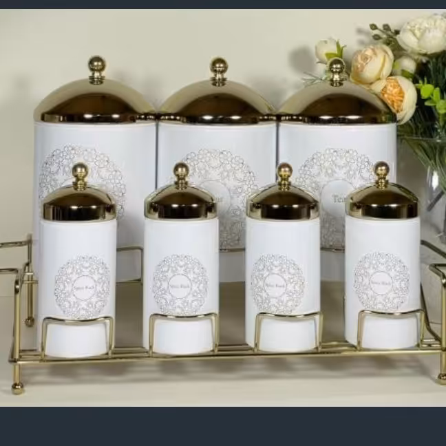 پاسماوری 7 پارچ استیل سام ست استند دار