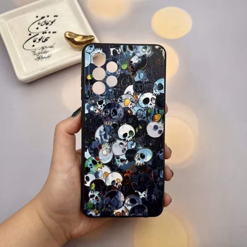 قاب گوشی Galaxy M52 5G سامسونگ دور ژله ای طرح برجسته فانتزی مدل روح کد 29178