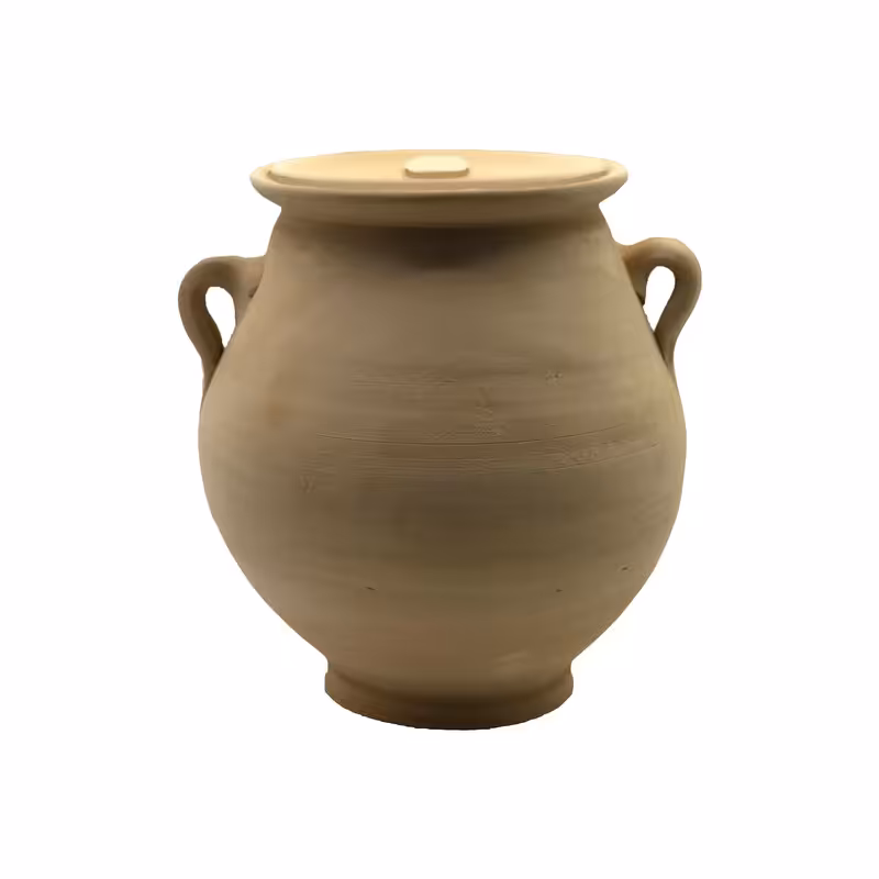 ظرف سفالی خام مدل کوزه کد Mast100 ( پس کرایه )