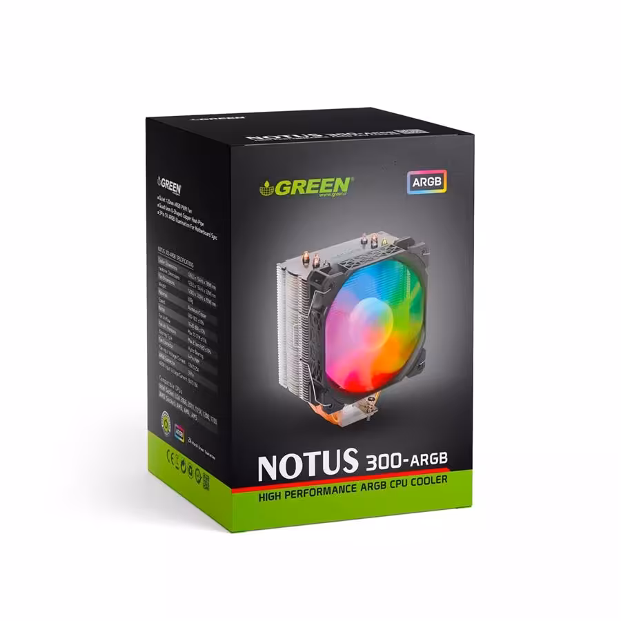 فن CPU گرین مدل NOTUS 300 ARGB