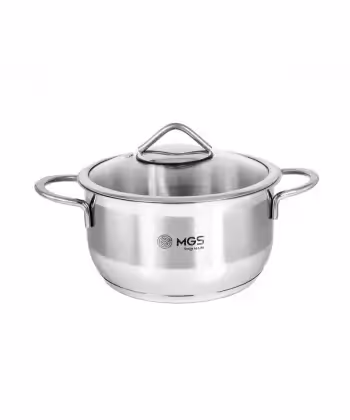 قابلمه استیل سایز 16 کد 4110 PS برند ام جی اس MGS کد کالا استیل