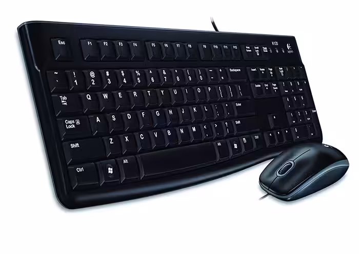 کیبورد و ماوس USB لاجیتک مدل MK120Logitech MK120 Desktop Keyboard and Mouse