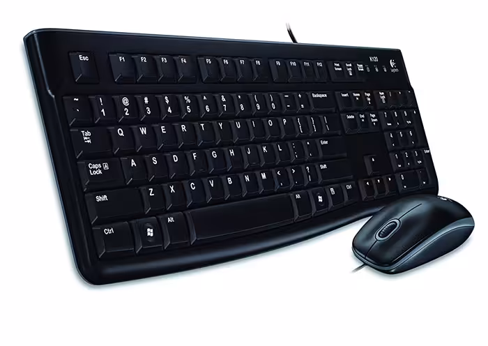 کیبورد و ماوس USB لاجیتک مدل MK120Logitech MK120 Desktop Keyboard and Mouse