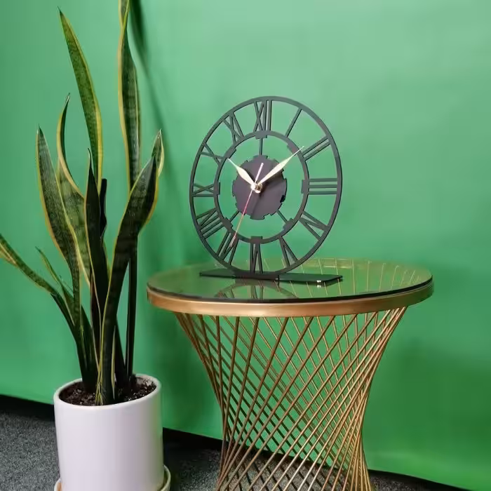 ساعت مدرن دیواری H216 فلزی با رنگ کوره ای استاتیک با سفارش سازی اندازه و رنگ