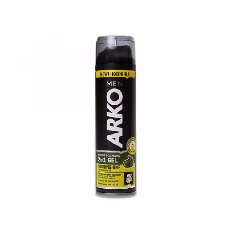 ژل اصلاح ریش آرکو ARKO مدل Soothing hemp آرام بخش پوست