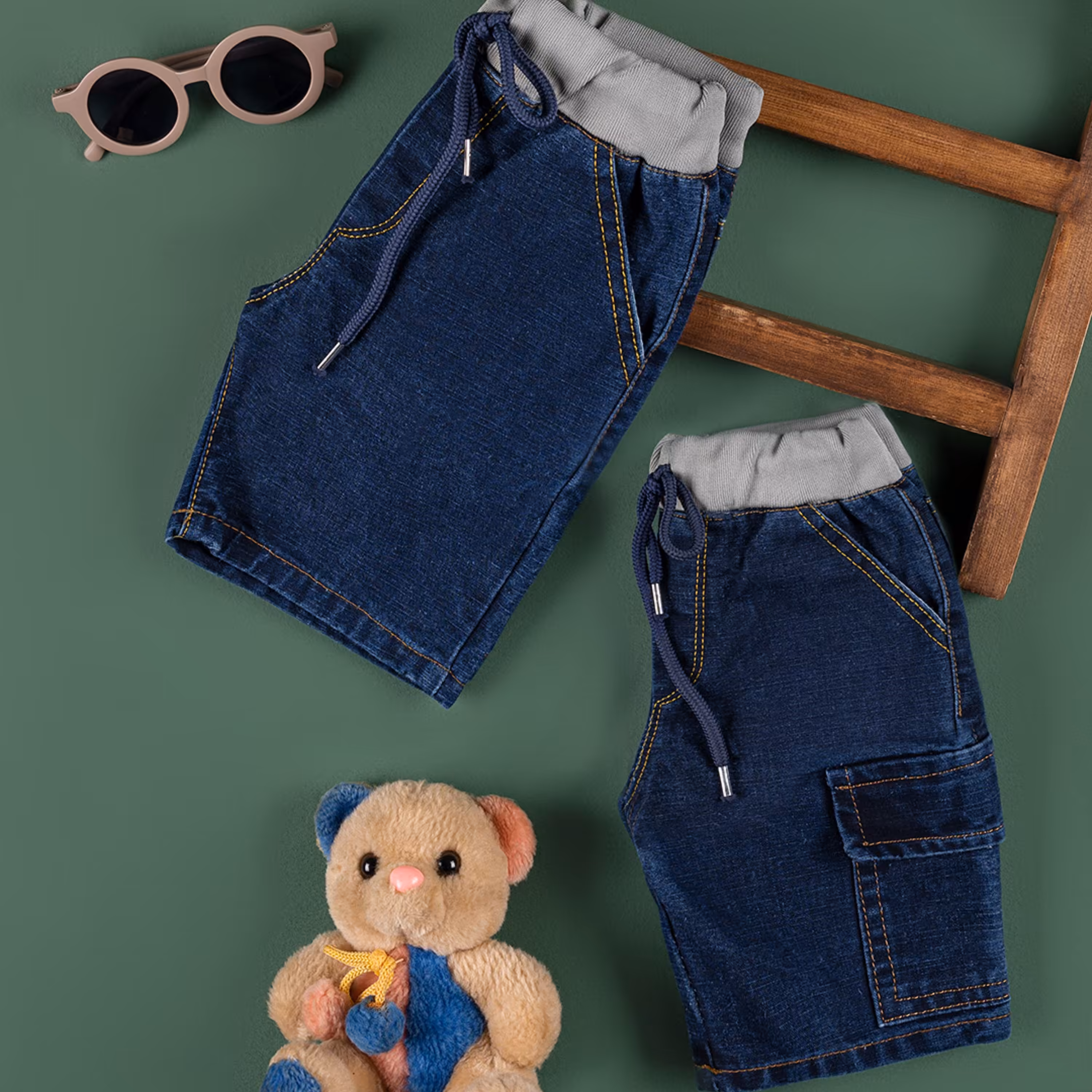 شلوارک جین بچگانه1