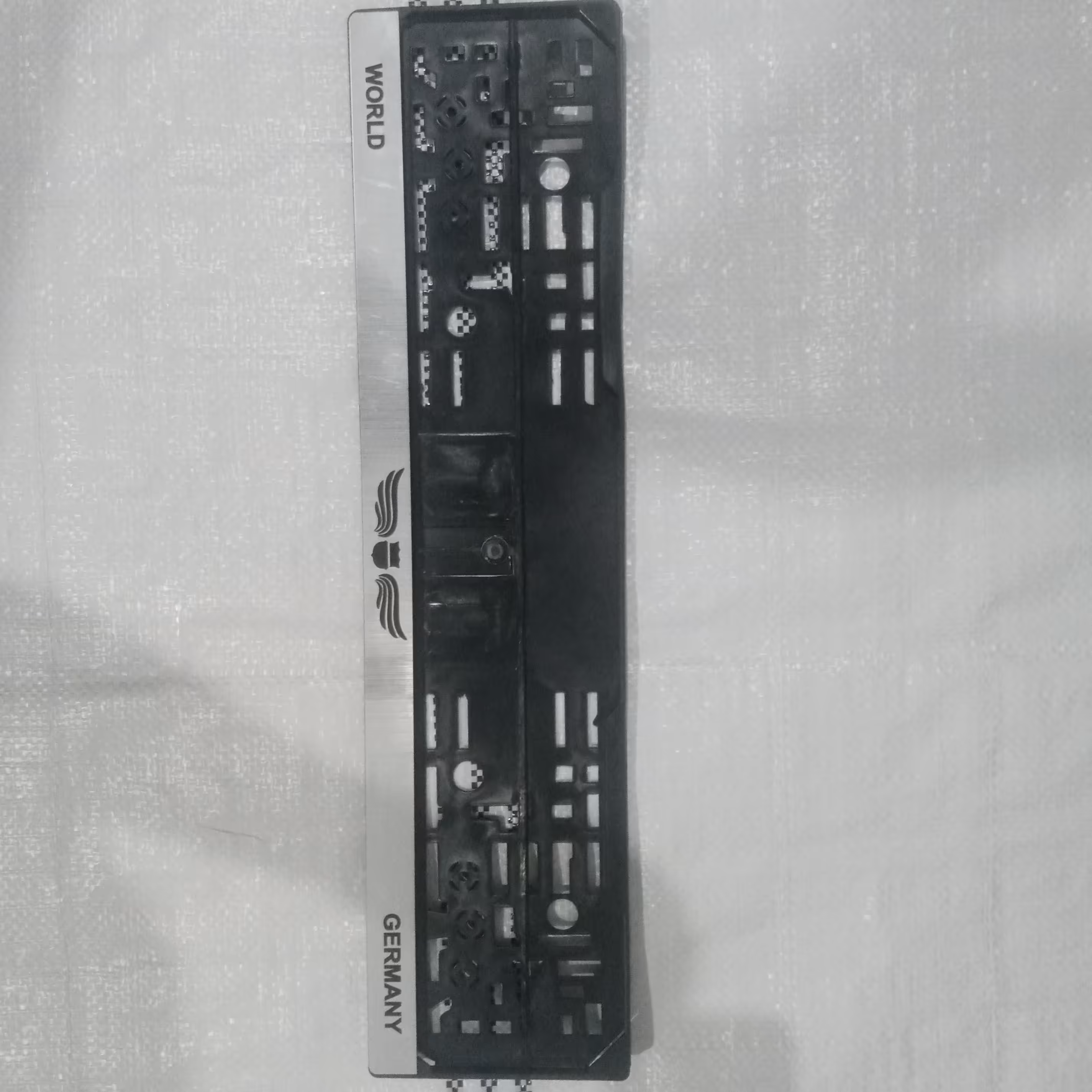 قاب پلاک خودرو رنگ سیلوربسته 2عددی