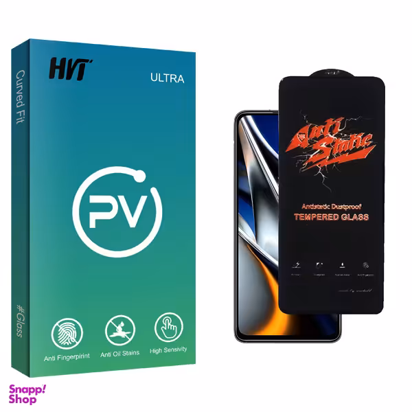 محافظ صفحه نمایش شیشه ای اچ وی تی مدل PV Glass AntiStatic مناسب برای گوشی موبایل شیائومی Poco X4 Pro 5G 2201116PG
