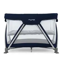 تخت و پارک نونا مدل سنا رنگ سورمه ای  تشک تعویض مشکی نونا Nuna Sena Travel Cot navy-