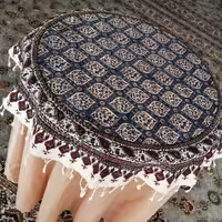 رومیزی گرد قلمکاری طرح شیخ لطف الله