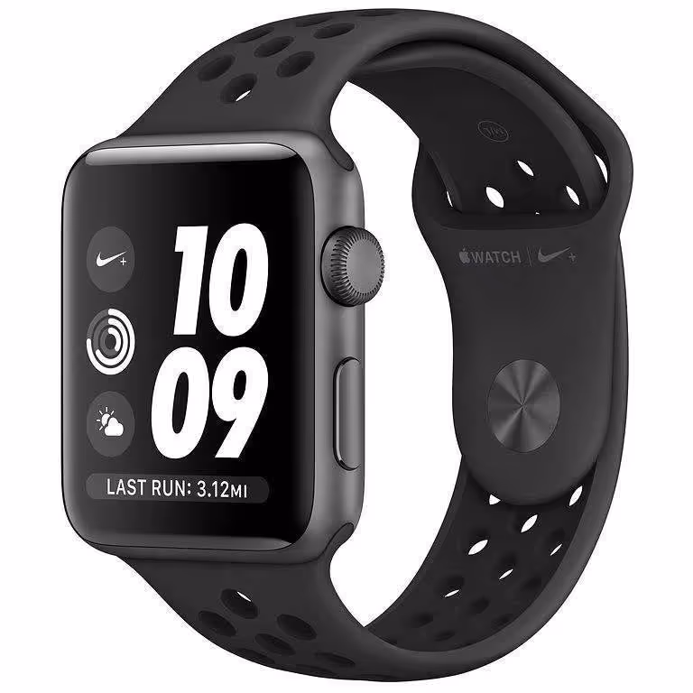 ساعت هوشمند اپل واچ سری 3 مدل Nike Plus 42mm Space Gray Aluminum Case with Anthracite/Black Nike Sport Band