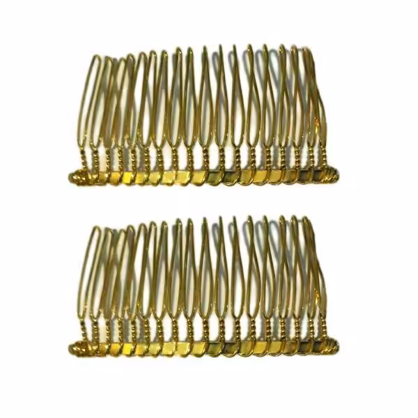 شانه مو زنانه جنس استیل بسته 2 عددی
طلایی رنگ