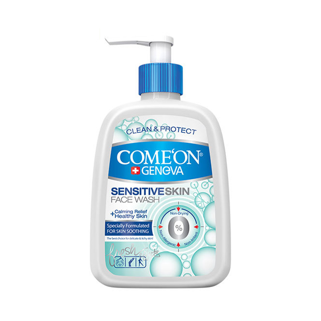 ژل شستشو صورت کامان سری Geneva مناسب پوست حساس 500 میل