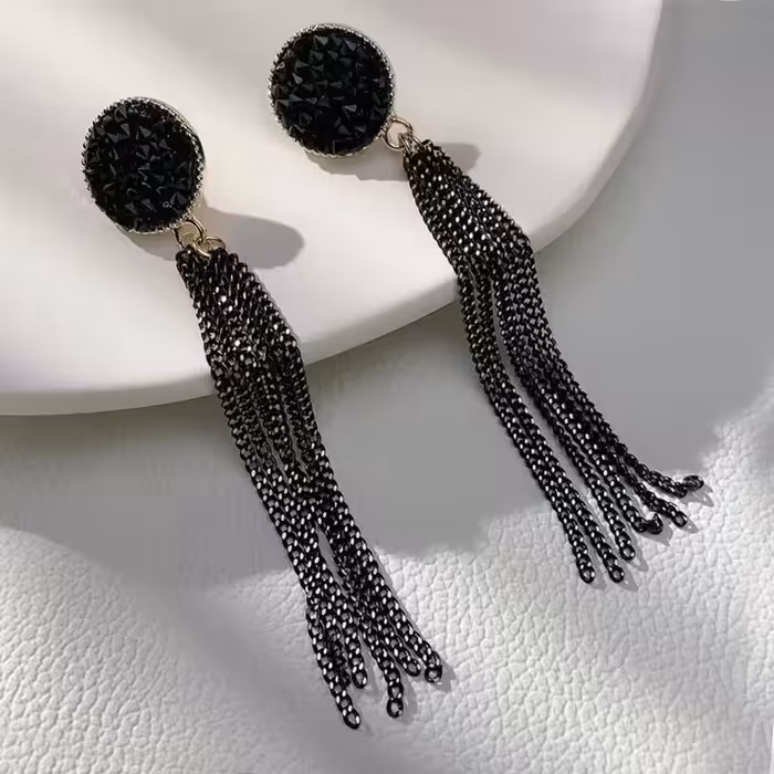 گوشواره آویز زیبا و جذاب با کیفیت بالا و ضدحساسیت رنگ ثابت                      