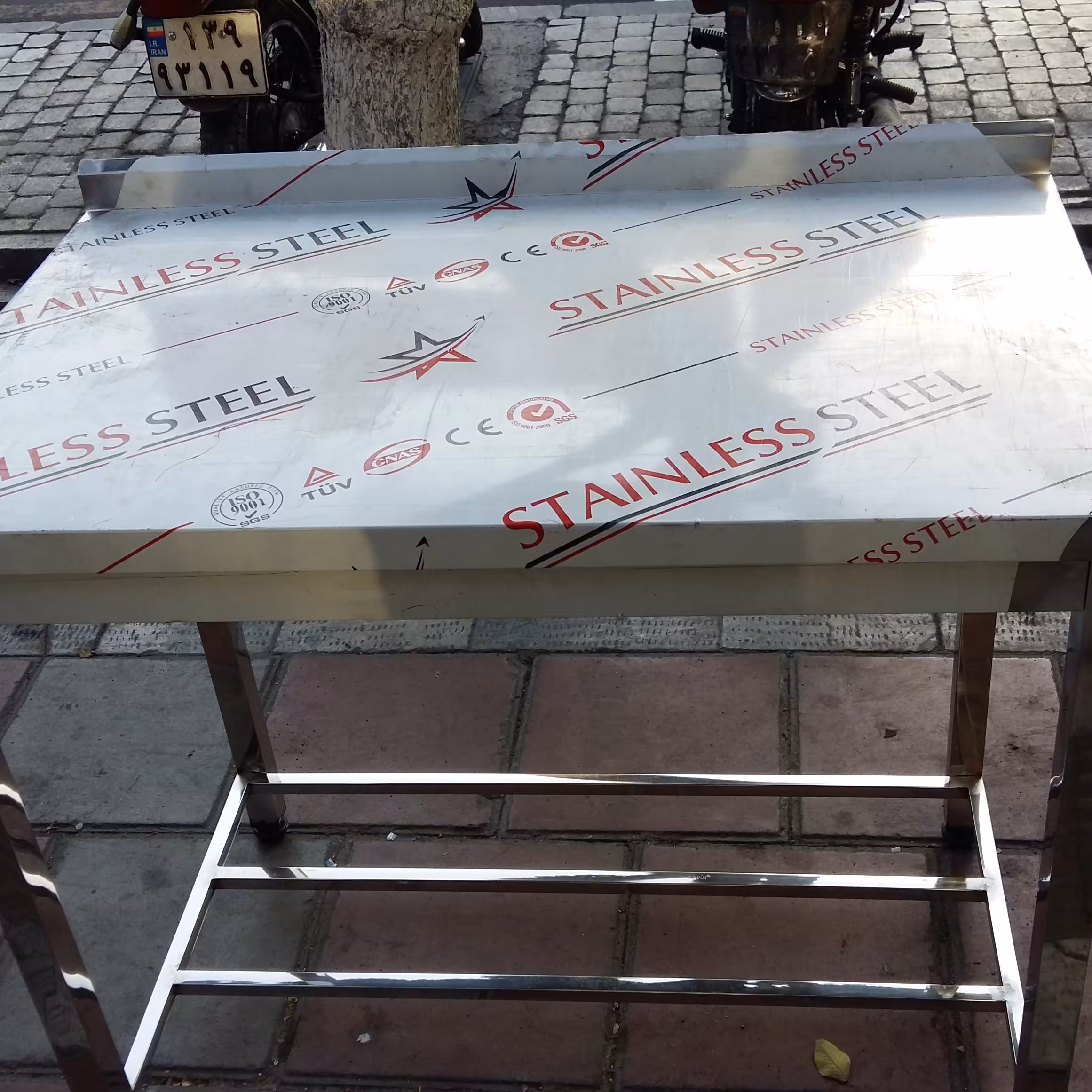 میز کار تمام استیل 