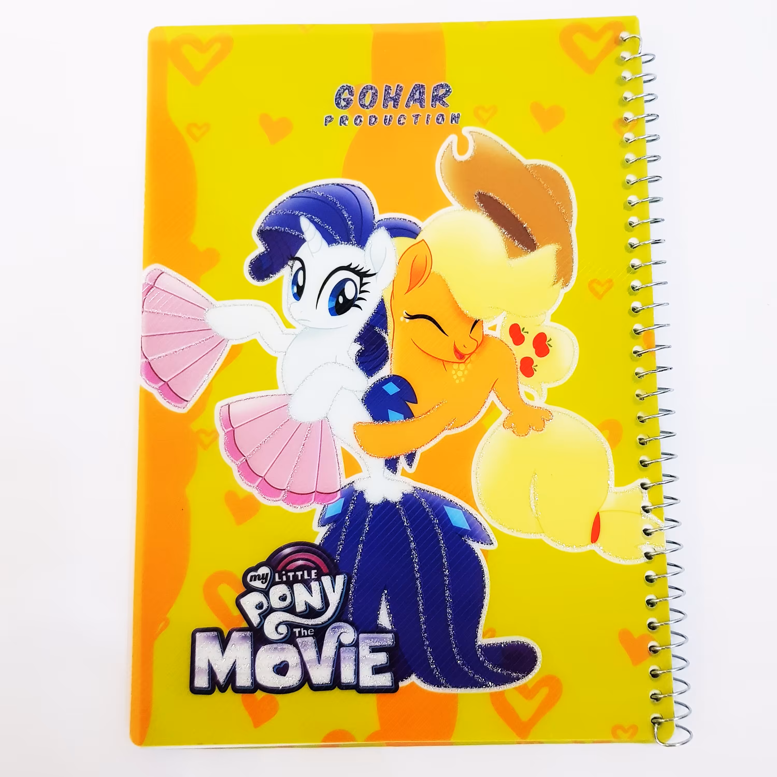 دفتر مشق 80 برگ جلد طلقی برجسته اگریلی طزح اسب تک شاخ پونی