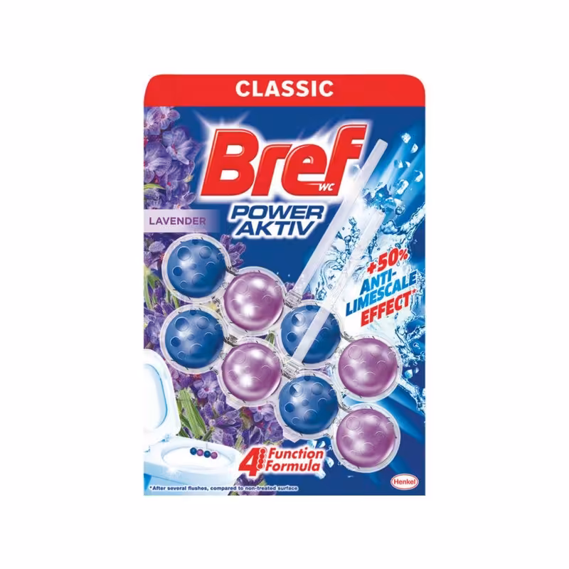 خوشبو کننده توالت فرنگی برِف مدل power active pa lavender مجموعه 8 عددی