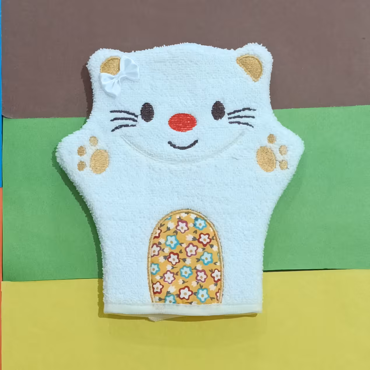 سیسمونی نوزادی لیف حمام عروسکی گربه