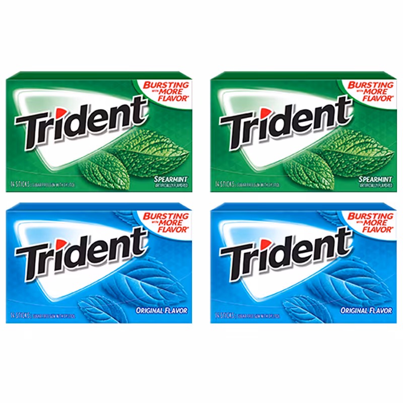 آدامس نعناع و نعناع تند تریدنت  بسته 4 عددی