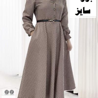 مانتو پیراهنی بوگاتی درجه یک بزرگ سایز تا 56 - کد 4609