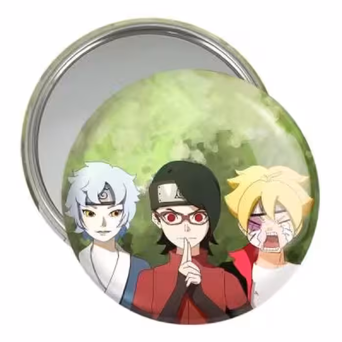 آینه جیبی خندالو مدل سارادا و بوروتو و میتسوکی انیمه بوروتو Boruto کد 15724