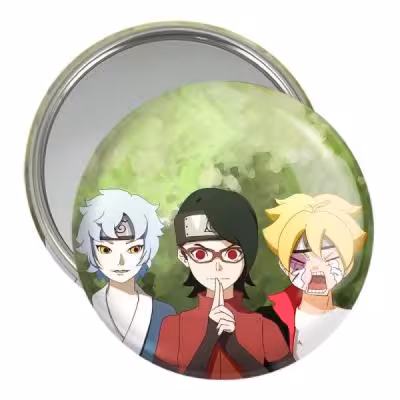 آینه جیبی خندالو مدل سارادا و بوروتو و میتسوکی انیمه بوروتو Boruto کد 15724