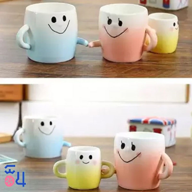 مجموعه لیوان های رنگی طرح خانواده