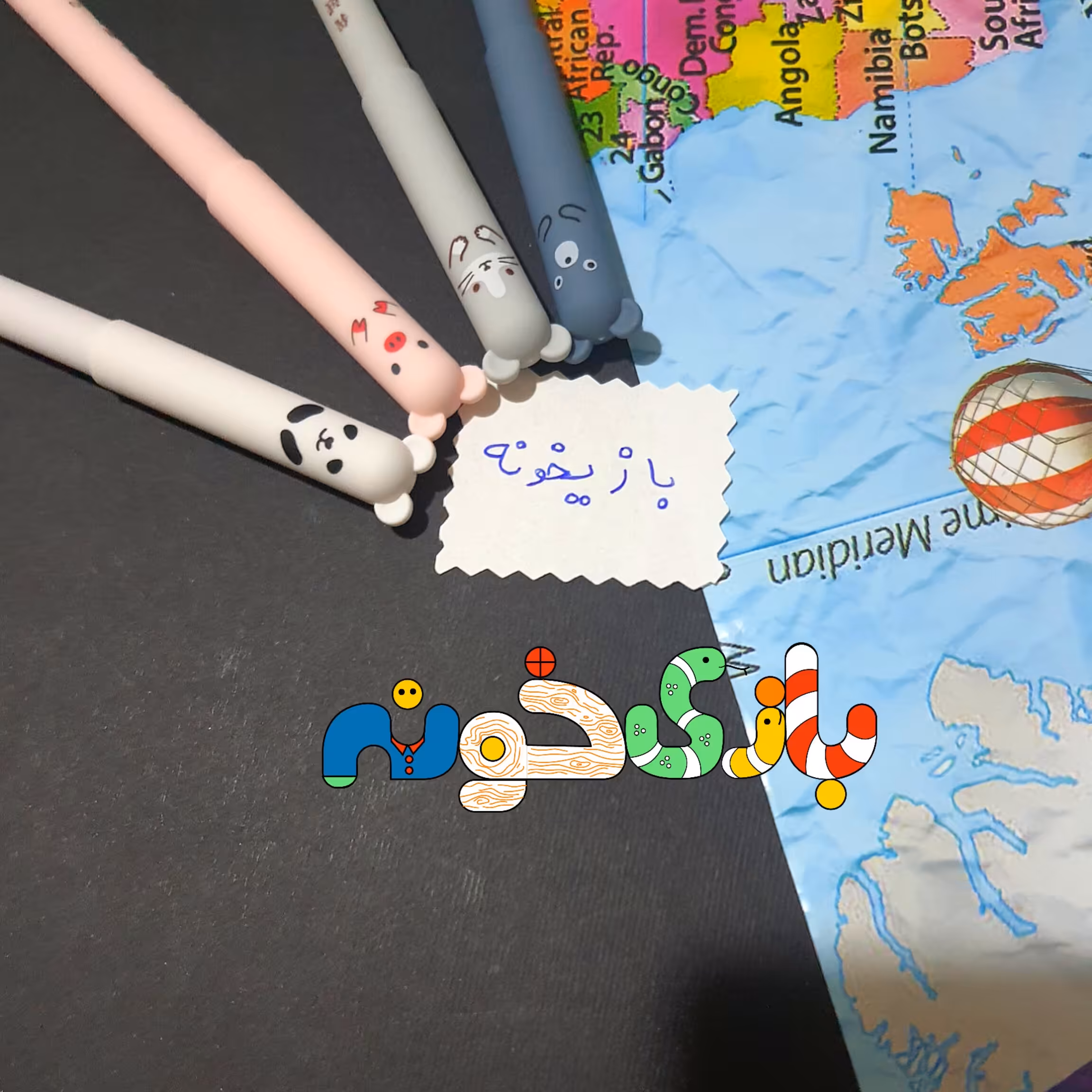 رواننویس پاک کن دار جلد سیلیکونی طرح حیوانات 