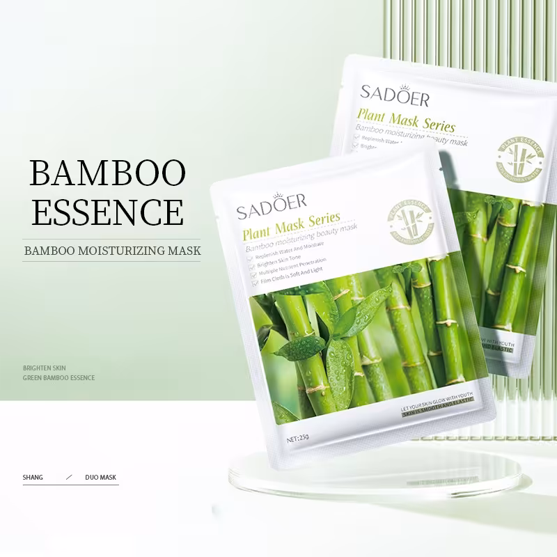 ماسک ورقه ای صورت گیاه بامبو برند سادور  لایه بردار ملایم پوست 