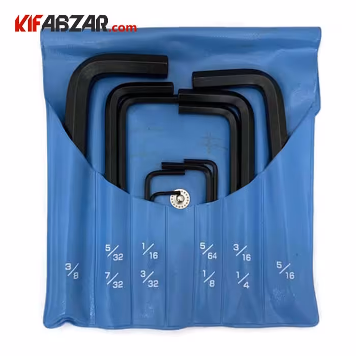 ست آچار آلن شش گوش کوتاه اینچی 8 عددی ایت مدل 9 002 INCH