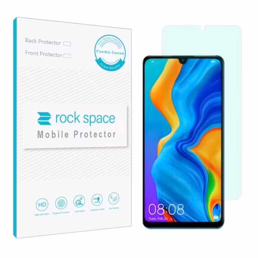  گلس هواوی p30 Lite مدل نانو هیدروژل گرین لایت برند راک اسپیس