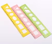 خط کش شابلون دار ژله ای