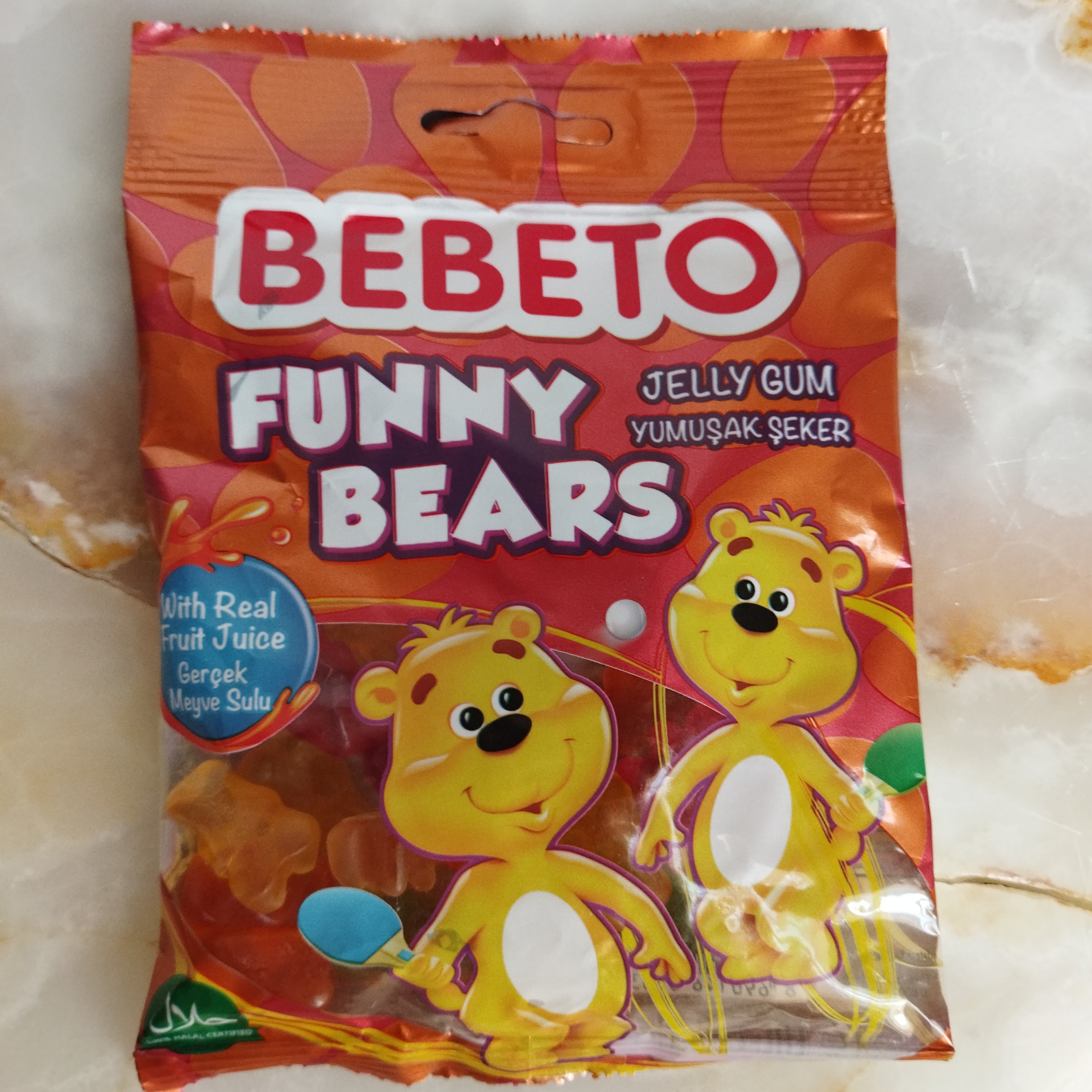 پاستیل خرسی 80 گرمی برند معروف ترکیه BEBETO