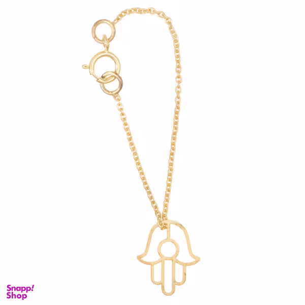 آویز ساعت طلا 18 عیار زنانه شمیم گلد گالری طرح دست کد SG445