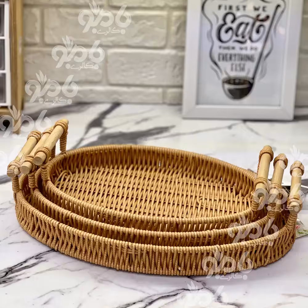 سینی طرح حصیری بیضی وارداتی 600/304