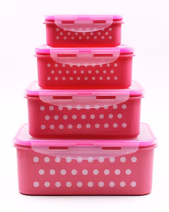 ظرف 4 تکه خالدار