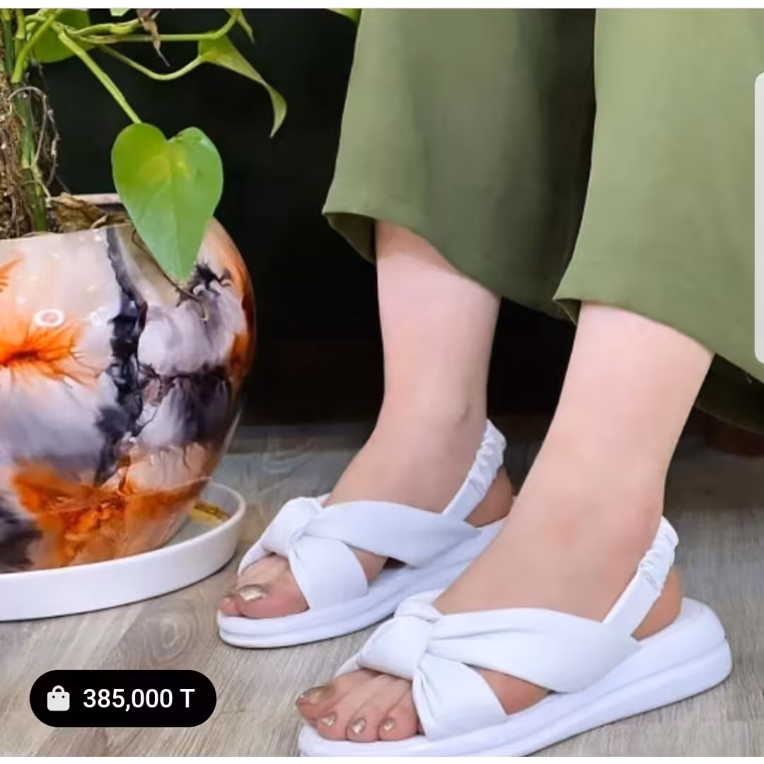 کفش صندل گره کف پی یو  سایز 37 نا 40 باکیفیت رنگ مشکی