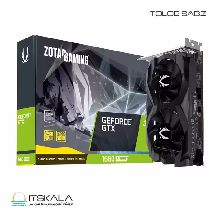 قیمت و خرید کارت گرافیک زوتک مدل ZOTAC GAMING GeForce GTX 1660 SUPER Twin | ITSKALA