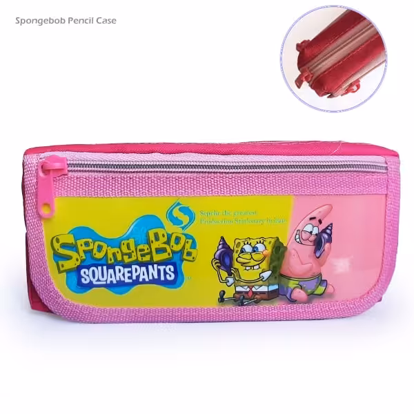 جامدادی 3 زیپ باب اسفنجی