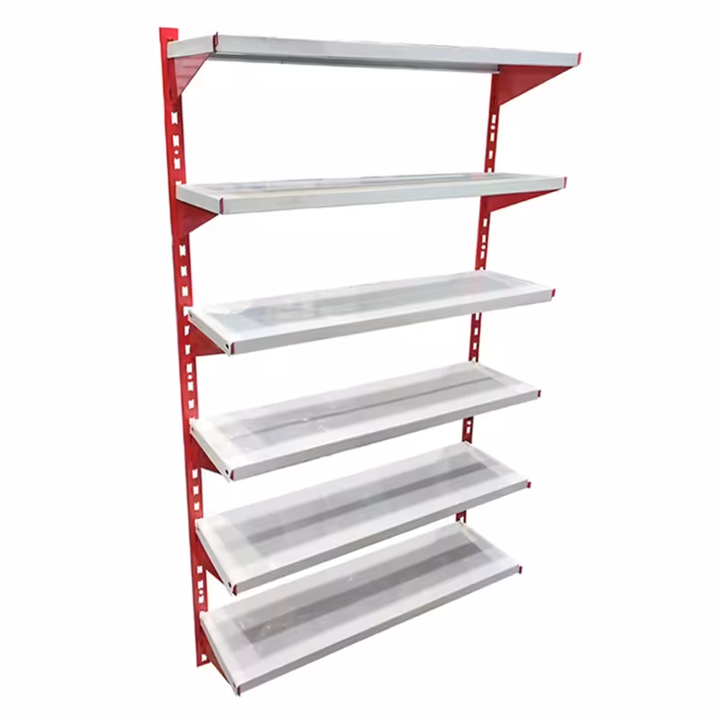 قفسه مدل سوپری 6 طبقه سایز 80x30 پایه 2 متری(ارسال پس کرایه و به عهده مشتری)