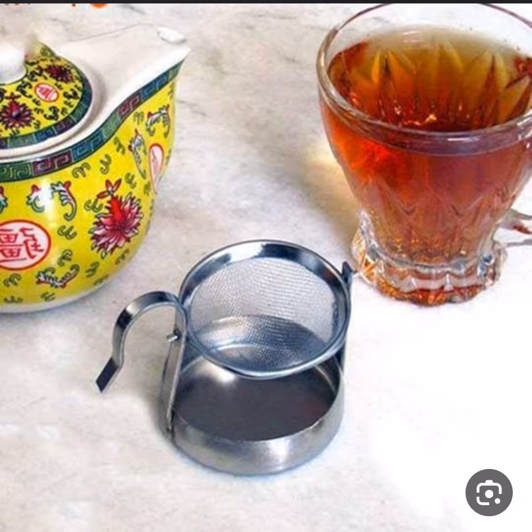 صافی چایی استیل 100 گرم کمتر سایز کوچک 12 عدد موجود