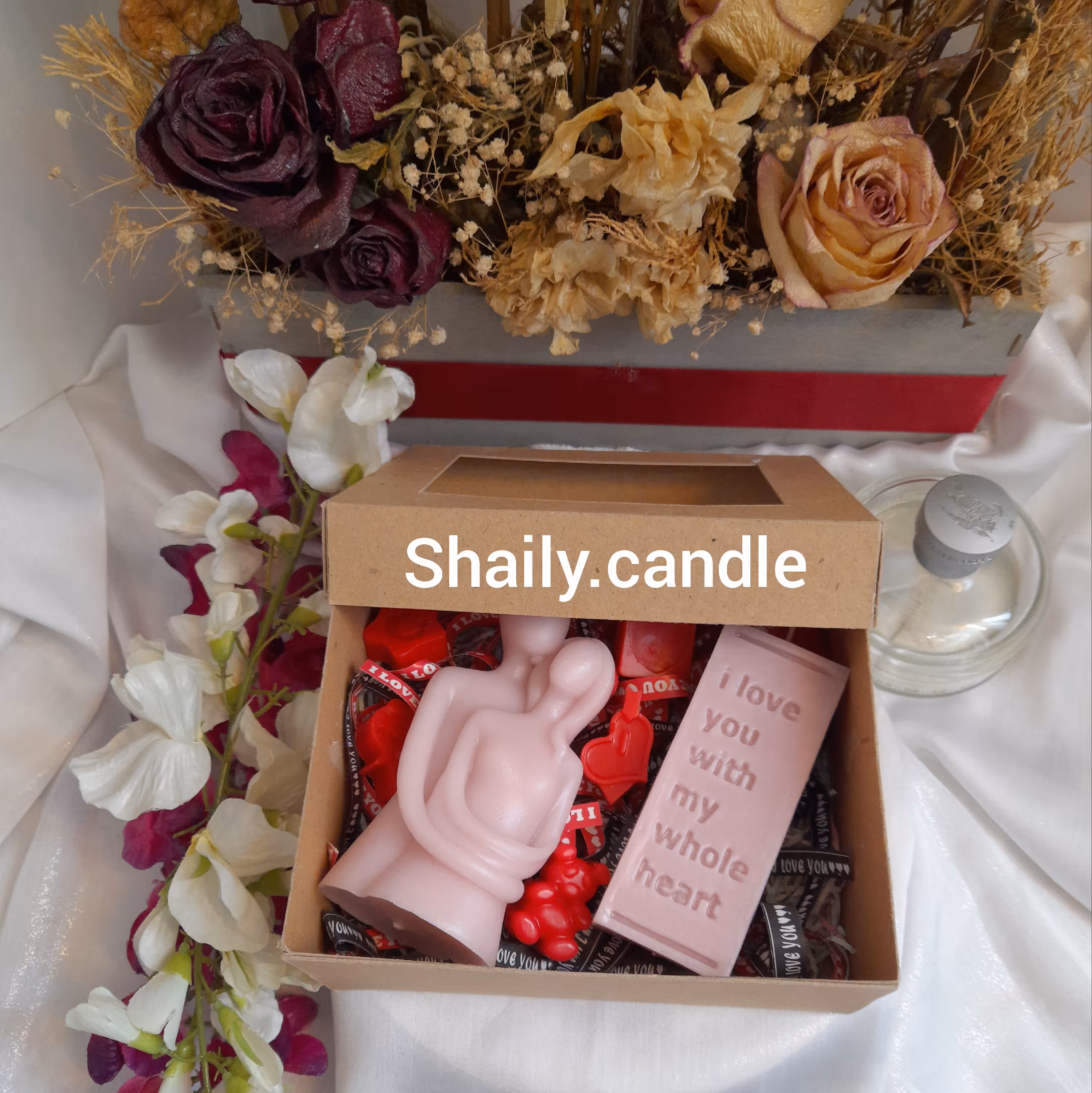 باکس هدیه شمع ولنتاین 2
