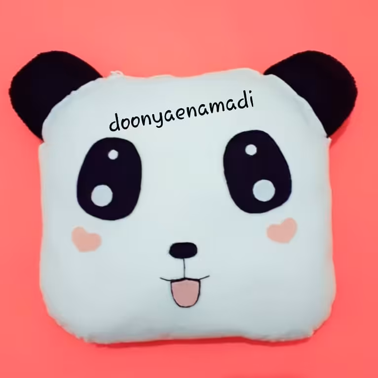 کوسن فانتزی نمدی طرح پاندا  