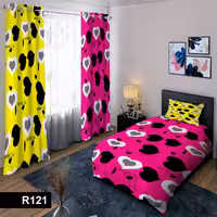 رو تختی یک نفره سه بعدی طرح واندرفول