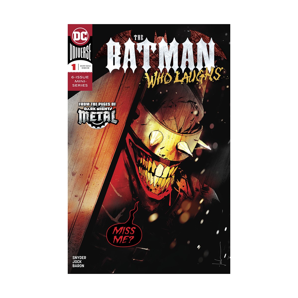 کتاب کمیک بتمن  بتمنی که میخندد The Batman Who Laughs 1  اثر Mike Perkins