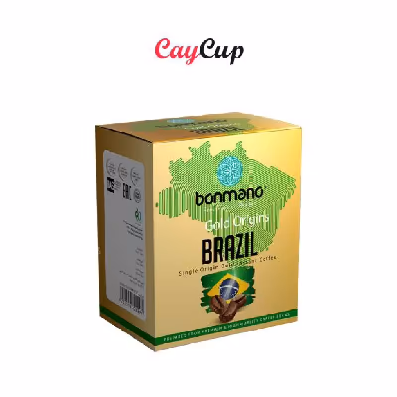 قهوه فوری گلد برزیل بن مانو 2 گرم بسته 24 عددی